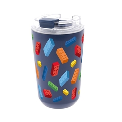 VASO TERMICO INTERIOR CERAMICO 400ML DARK BLUE BUILD