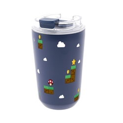VASO TERMICO INTERIOR CERAMICO 400 ML DARK BLUE LEVEL BOSS