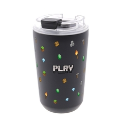 VASO TERMICO INTERIOR CERAMICO 400ML BLACK PIXEL CRAFT