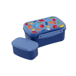 Tupper hermetico con placa refrigerante dark blue block build