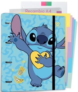 CARPEBLOC A4 4 ARGOLAS DISNEY STITCH TROPICAL