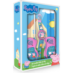 Walkie Talkies Set Reloj Digital + Walkie Takie Peppa Pig