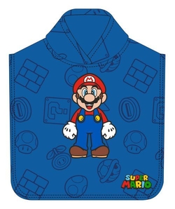 PONCHO DE MICROFIBRA SUPER MARIO 50X100CM