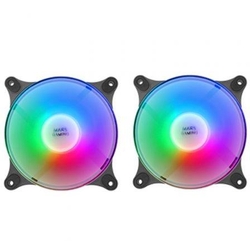 Ventiladores Mars Gaming Mfduo/ 12Cm/ Frgb