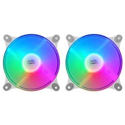 Ventiladores Mars Gaming Mfduow/ 12Cm/ Frgb/ Blancos