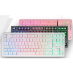 Teclado H-Mech Gaming Mars Gaming Mk023 Color Blanco Tamaño