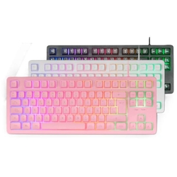 Teclado H-Mech Gaming Mars Gaming Mk023 Color Rosa Tamaño Co