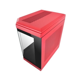 Caja Atx Semitorre Gaming Mars Gaming Mc3T Color Rojo Vista