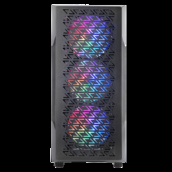 Caja Atx Semitorre Gaming Mars Gaming Mcgeo Frontal Negro De