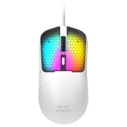 Raton Mars Gaming Mm - Viperw Rgb Blanco