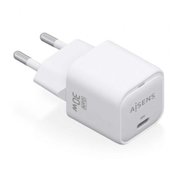 Cargador Gan De Pared Aisens Asch-30W1P018-W/ 1Xusb Tipo-C/