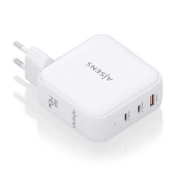Cargador Gan De Pared Aisens Asch-140W3P030-W/ 2Xusb Tipo-C/