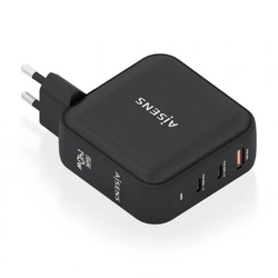 Cargador Gan De Pared Aisens Asch-140W3P031-Bk/ 2Xusb Tipo-C