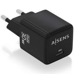 Cargador Gan De Pared Aisens Asch-30W1P036-Bk/ 1Xusb Tipo-C/