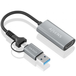 Conversor Hdmi Aisens A109-0913/ Usb + Usb Tipo-C 3.1 Macho