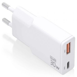 Cargador Gan De Pared Aisens Asch-30W2P046-W/ 1Xusb Tipo-C/