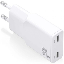 Cargador Gan De Pared Aisens Asch-30W2P048-W/ 2Xusb Tipo-C/