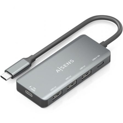 Hub Usb Tipo-C Aisens A109-0945/ 3Xusb/ 1Xusb Tipo-C/ 1Xusb