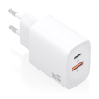 Cargador Aisens Gan 30W 1Xusb-C Pd3.0 Qc4.0 1Xusb-A Qc3.0 Bl