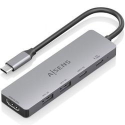 Docking Usb Tipo-C Aisens Asuc-5P028-Gr/ 1Xhdmi/ 2Xusb/ 2Xus