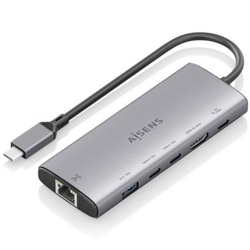 Docking Usb Tipo-C Aisens Asuc-6P030-Gr/ 1Xhdmi/ 1Xusb/ 2Xus