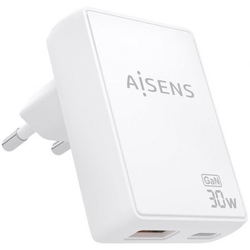 Cargador De Pared Gan Aisens Asch-30W2P074-W/ 1Xusb Tipo-C/