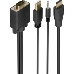 Cable Conversor Aisens A122-1014 Svga Macho Usb Macho Jack M