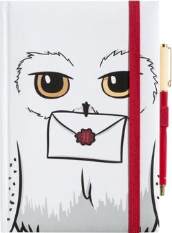CADERNO PREMIUM A5 COM CANETA HARRY POTTER HEDWIG