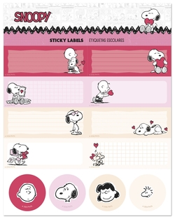 BLISTER ETIQUETAS ADESIVAS SNOOPY LOVE SEASON