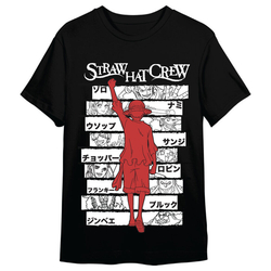 Camiseta Monkey D. Luffy Straw Hat Crew One Piece Adulto