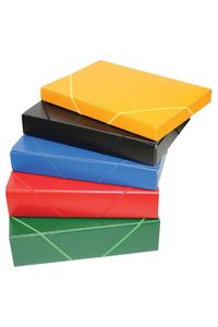 PACK/2 DOSSIER PROYECTOS GOMMES Fº PAPIER CARTON GOFRADO L. 3CM BLEU