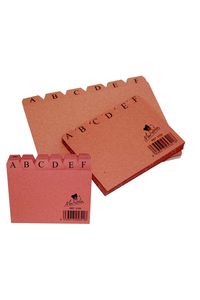INDICE FICHEROS CARTON CUERO A-Z 150X100MM Nº3