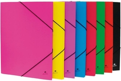 CARPETA Fº GOMAS Y SOLAPAS CARTON FORRADO COLORES SURTIDOS