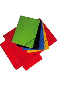PACK/20 CAPA CARTÃO Fº BORRACHAS E ABAS CORES SORTIDOS