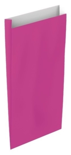 PACK/25 ENVELOPE SACO PAPEL KRAFT COR FUCSIA 15X6X30CM S