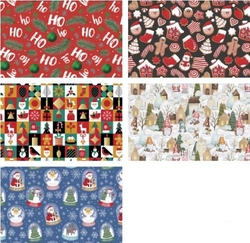 EXP 40 ROLLITOS PAPEL REGALO NATAL 70X500CM