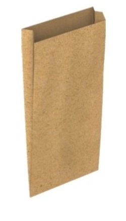 PAQ/12 SOBRE BOLSA PAPEL KRAFT COLOR KRAFT 10X3X20CM XXS
