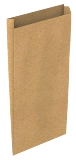 PAQ/12 SOBRE BOLSA PAPEL KRAFT COLOR KRAFT 15X6X30CM S