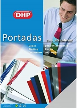 PACK 100 PORTADA A4 PP 450 MICRAS COLOR BLAU DHP