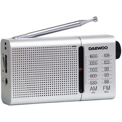 Radio Portátil Daewoo Dw1037/ Plateada