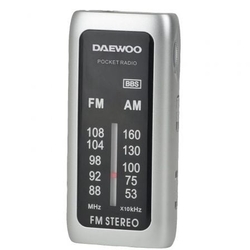 Radio Portátil Daewoo Dw1129/ Plata