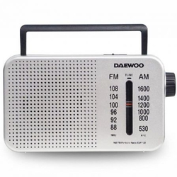 Radio Portátil Daewoo Dw1122/ Plata