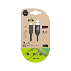 BLISTER CABLE DE DATOS MICRO USB (ANDROID) 1M COULEUR NOIR