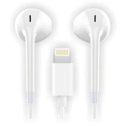 FONES DE OUVIDO HIP BLANCOS LIGHTNING COMPATIBLES COM APPLE