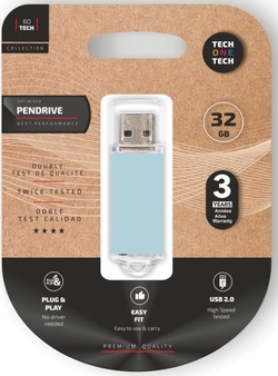 PENDRIVE 32GB USB 2.0 BASIC BLUE SKY PENDRIVE