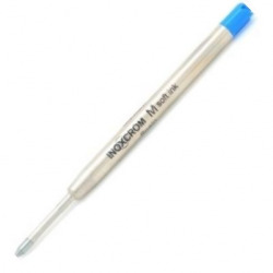 BOX OF 25 METALLIC PEN REFILLS INOXCROM IN-IN BLUE 1MM