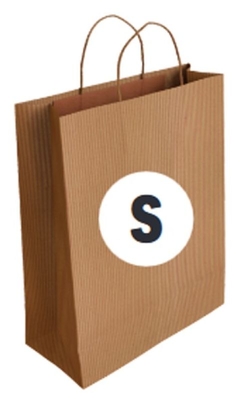 C/50 PLAIN LAYER KRAFT BAGS KRAFT COLOR 24X10X32CM S