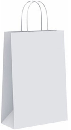 C/50 SACOS CELULOSA BRANCA COR BRANCO 24X10X32CM S