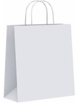 C/50 SACOS CELULOSA BRANCA COR BRANCO 27X12X37CM M
