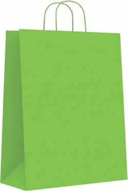 C/50 WHITE CELLULOSE BAGS PISTACHIO COLOR 27X12X37CM M